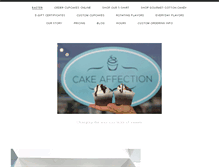 Tablet Screenshot of cakeaffection.com